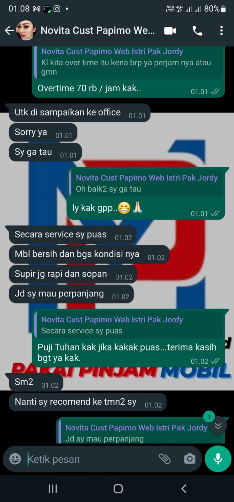 Testimoni sewa mobil Surabaya